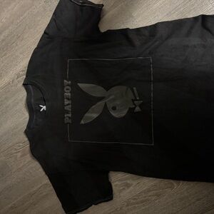 PLAYBOY Charcoal Black Men's Tee